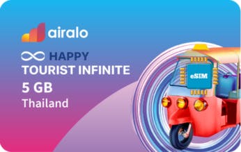 airalo Thailand 5GB eSIM Gift Card offer background image