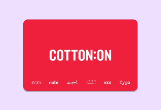 Cotton On Gift Card offer background image