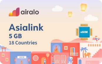 airalo Asia Global 5GB eSIM Gift Card offer background image
