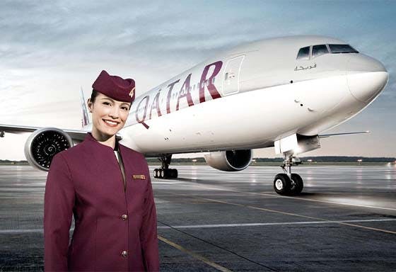 Qatar Airways offer background image