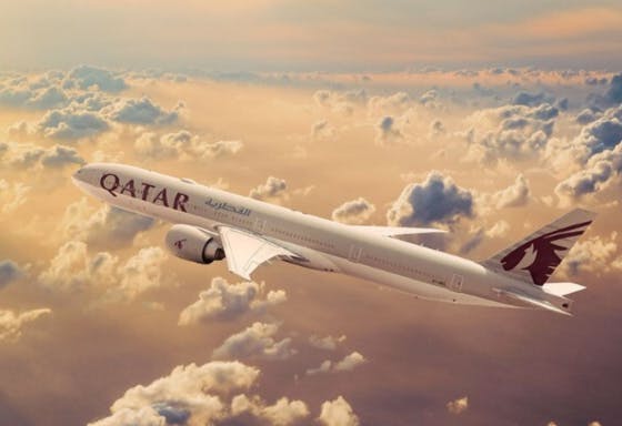 Qatar Airways offer background image