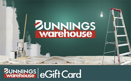 Bunnings Warehouse Gift Card offer background image