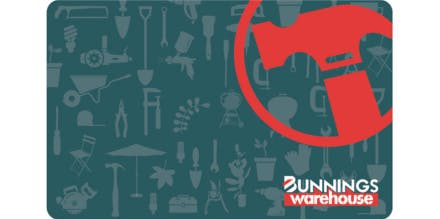 Bunnings Warehouse Gift Card offer background image