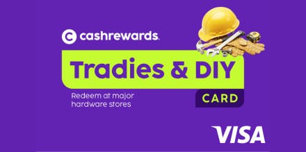 Cashrewards Tradies & DIY Gift Card  offer background image