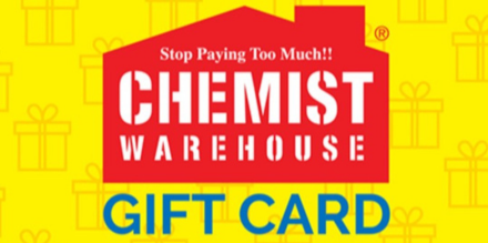 Chemist Warehouse Gift Card offer background image