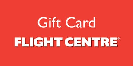 Flight Centre Gift Card offer background image