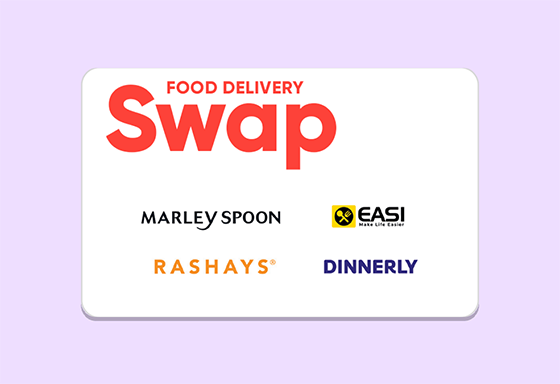 Swap Food Delivery Gift Card offer background image