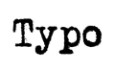 Typo Gift Card