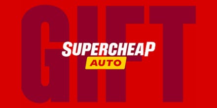 SuperCheap Auto Gift Card offer background image