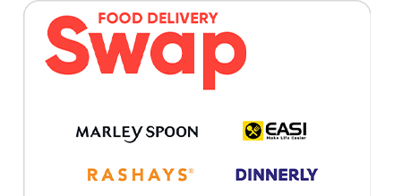 Swap Food Delivery Gift Card offer background image