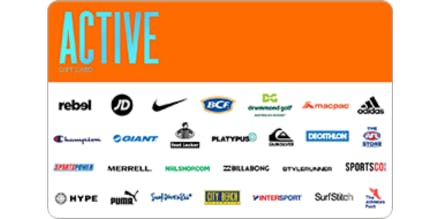 The Active Gift Card offer background image