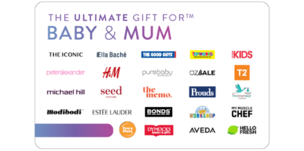 Ultimate Baby & Mum Gift Card offer background image