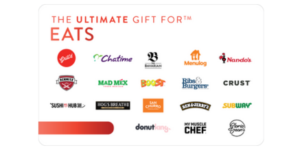 Ultimate Eats Gift Card offer background image